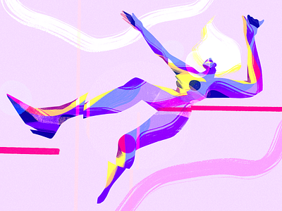 the big fall character design flat girl illustration product