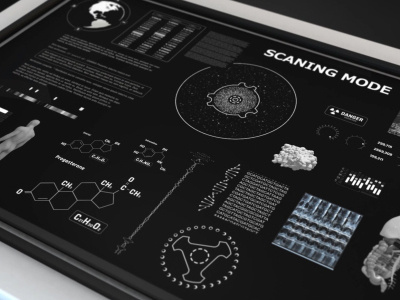 Anatomical Infographics anatomy body brain data design digital elements health heart hitech holographic hud human info infographic medical medicine organs technology