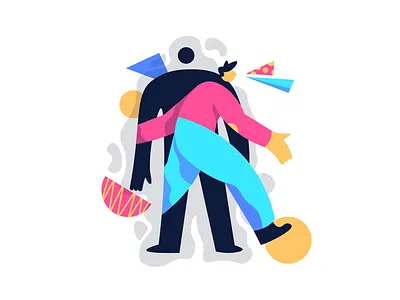 Escape color illustration illustrators