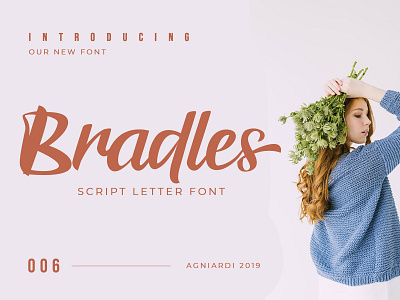 Bradles Font badge branding design logo minimal typography