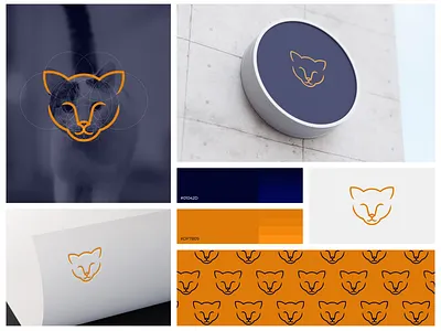 Cute Cat Logo animals branding cat circle clean corporate branding cute design golden ratio graphic design grid illustration inspirations logo logodesign minimal modern pet simple vector