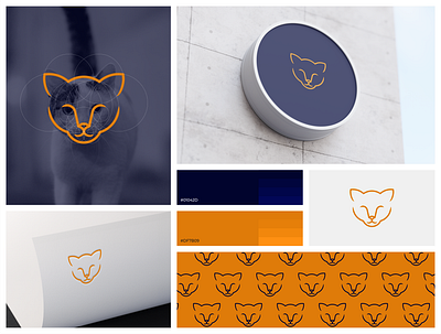 Cute Cat Logo animals branding cat circle clean corporate branding cute design golden ratio graphic design grid illustration inspirations logo logodesign minimal modern pet simple vector