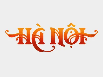 Hà Nội - Lettering 2 apple pencil custom lettering design eastern hand lettering ipad pro lettering lettering art procreate app travel type type design typogaphy typophile vietnam