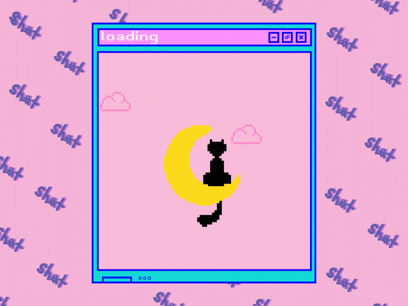 Pixel Moon Cat adobe illustrator adobeaftereffects animation apple art cartoon cat clouds design design art fun illustration kawaii modern motion pixel sailor moon vector web windows