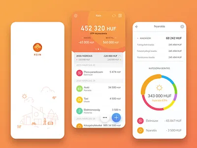 Koin Expense App expense finance koin money uidesign