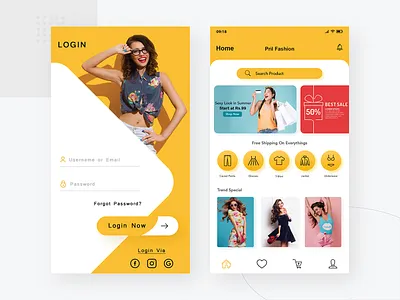 Pril Fashion (Colting App Design Concept) application design application ui colth application coltingapp ui design uxdesign