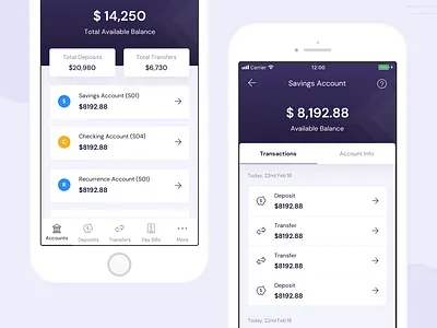 Fintavo Banking App banking app dashboard design dashboard ui finance app material ui mobile mobile app mobile design mobile ui my account ui ux