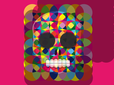 Skull Mozaik illustration vector