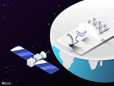 Streaming art data host illustraion network planet poster scene scenery server streaming