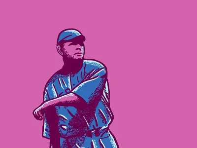 Babe Ruth Illustration babe ruth baseball baseball card illustration portrait procreate retro retrosupplyco texture the great bambino vintage