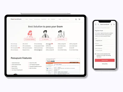 Certification Exams branding commerce design desktop education educational exams flat icon illustration minimal svg typography ui ux vector web website