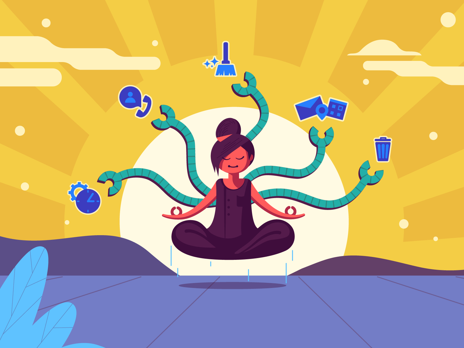 Kickstart Sales art art direction illustrations sales salesforce
