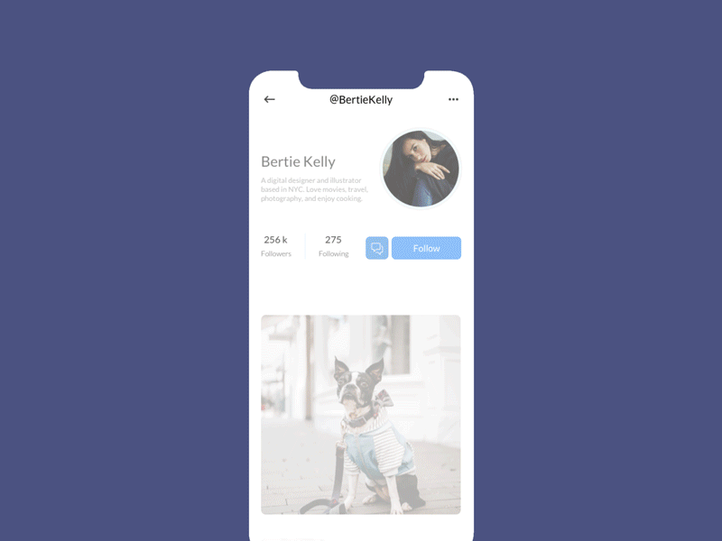 Daily UI day006 animation app app design daily 100 challenge dailyui dailyui 001 dailyui 006 dailyuichallenge design instagram layout mobile mobile app design social app ui ui design user experience user interface ux ux ui