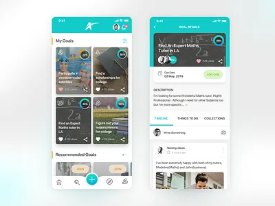 Achieveon App achieveon achieveon app designer achieveongoalappdesign app appdesigner clean design goalapp goalappdesign mohsin.design uxuidesigner uxuidesignmohsin uxuifreelancer