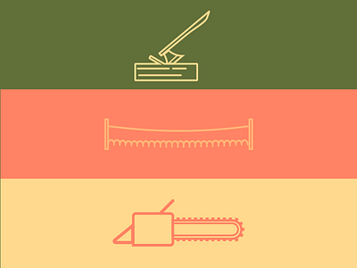 Timber Hobbies axe design flat illustration minimal outdoors saw sketch timber vector