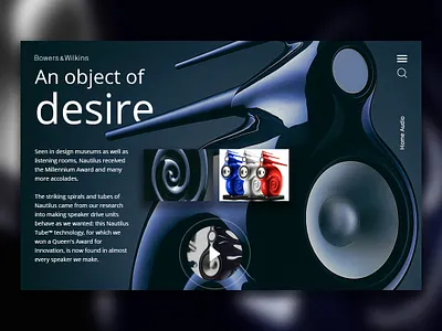 Daily UI - Bowers And Wilkins Nautilus dailyui speakers