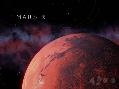 Mars 3d 4200 design mars planet space wallpaper