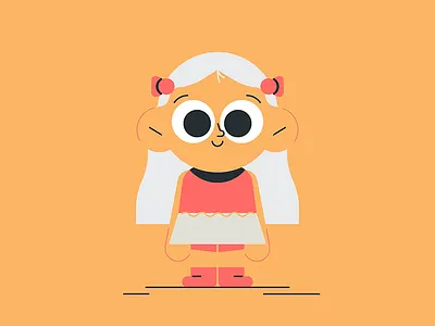 Hello aftereffects animation characterdesign design diseño diseño gráfico flat girl illustration illustrator ilustracion kid niña vector