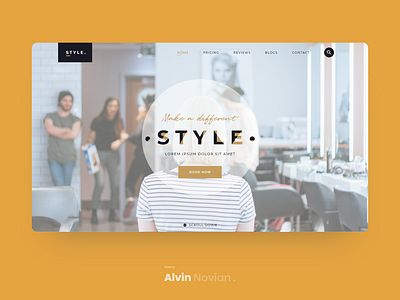 Salon / Beauty service landing page app clean design landing page landing page concept salon stylish ui ux web website wordpress
