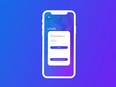 Creative Login Screen UI Kit application creative design ios login screen signup template ui ui kit
