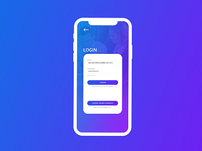 Creative Login Screen UI Kit application creative design ios login screen signup template ui ui kit