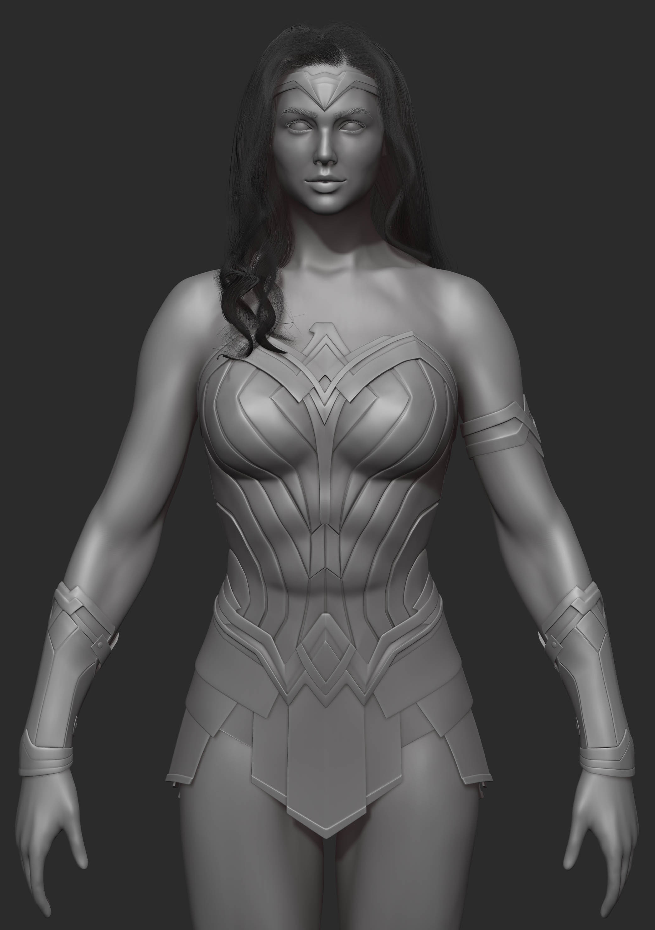 Wonder Woman 2d art 3d art artist commission open design digital painting digital sculpting illustration logo looking for work maya photoshop ui zbrush