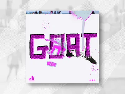 Goat brush goat hand made houston htx ink skate skateboard skater spray paint texas type