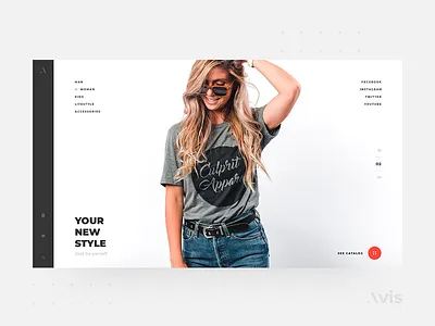 Main page template | Avis UI Pack buy clean design download e commerce flat fullscreen interface landing page light main page minimal template ui ui kit ui kits ux web webdesign website