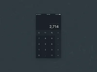 Daily UI #4 - Calculate app calculate daily ui dailyui ios