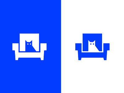 Cat in a chair animal branding cat cbcoombs chair claw feline furniture furniture design icon identity illustration lockup logo mark pet