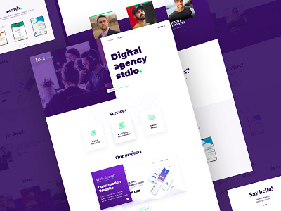 Digital Agency agency branding clean corporate creative landing page digital fashion financial landing page landingpage landscape minimal minimal website portfolio product stdio ui uidesign ux website