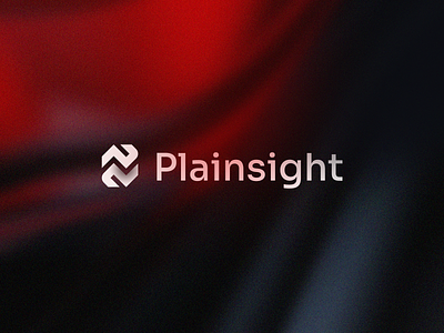 Plainsight Redesign Concept abstract ai banking branding data dynamic edgy finance fintech fire futuristic lava letter logo minimal money monogram p payment technology