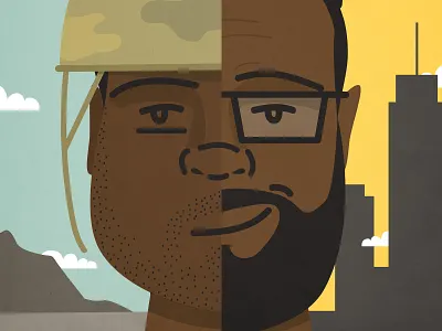 Transition Podcast Art adobe designer entrepreneurship illustration military podcast