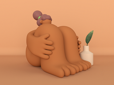 Body Exploration #1 3d c4d cinema 4d illustration octane plant