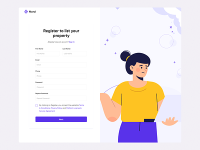 Real Estate Auction Marketplace — Registration auction bidding design marketplace matching property real estate registration ui ux web