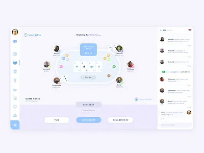 Poker Game Concept design ui ux web website