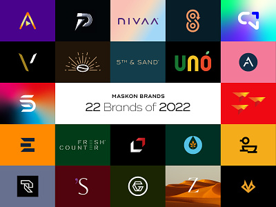22 Brands of 2022 2022 agency brand branding design icon illustration logo mark stationary ui year