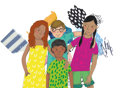 Diversity children book illustration childrens book childrens illustration collage digital illustration illustration