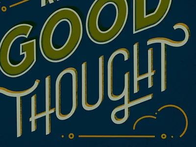 Keep a Good Thought dimension ipad lettering outline procreate sans serif texture