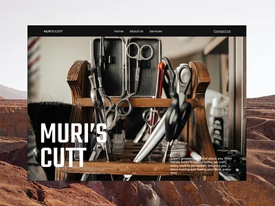 Mauri's Cutt Website design template design ui user experience design user interface user interface design ux web design website website ui