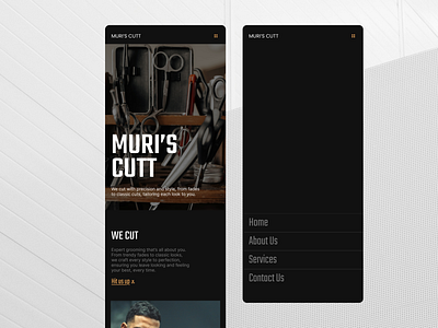 Mauri's Cutt Responsive UI barbershop responsive responsive ui responsive website ui user experience design user interface uxd web pages