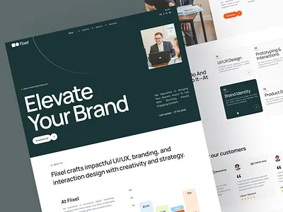 Flixel - Creative Digital Agency agency branding company corporate craft creative design digital elementor landing marketing page profile studio ui webflow website wordpress