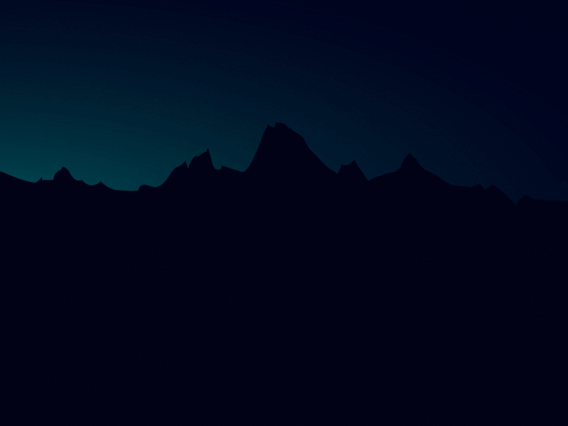 Universe creation acid art character desert design gif gif animation illustration landscape mountains night space vector