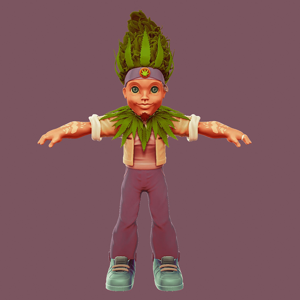 Ganja man 2d art 3d art artist commission open design digital painting digital sculpting illustration logo looking for work maya photoshop ui zbrush