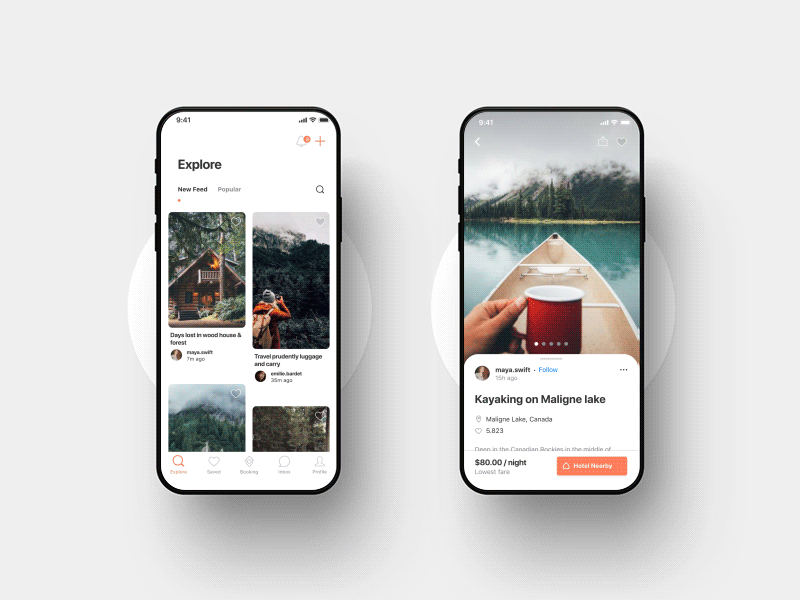 Travel App — Explore Search belost booking clean explore minimal search travel ui ux