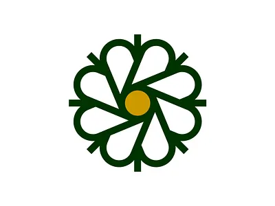 August Rhodes Market Flower august branding flower icon logo market rhodes