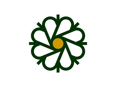 August Rhodes Market Flower august branding flower icon logo market rhodes