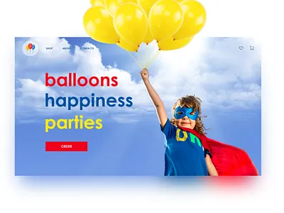 Concept Shop Balloons concept design shop store ui ux web webdesign