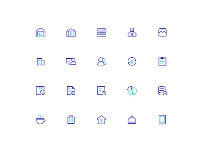 Supply chain icons branding design financial icons logistics settings supply chain transportation ui vector website