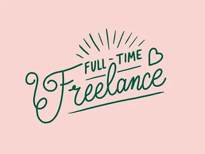 Gone Freelancin’ freelance hire me illustration lettering